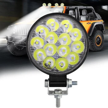 1 buc 42W Rotund Lucru cu LED-uri Lumina Reflectoarelor 14 LED Bar Pentru 4x4 Offroad ATV-UTV Tractor Camion Motocicleta lumini de Ceata