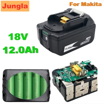 2 BUC Originale 18V 12000mAh 12.0 Ah RechargeableFor Makita Scule electrice Baterie cu LED baterie Li-ion de Înlocuire BL1860B BL1860 BL1850