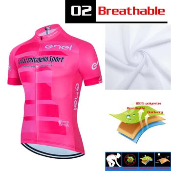 2020 Tur De Italia astana Roz Ciclism Jersey cu mânecă scurtă tricou ciclism Biciclete tricou Respirabil biciclete Imbracaminte Ropa Ciclismo
