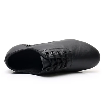 2020 Unisex Dans latino Pantofi din Piele-Aer ochiurilor de Plasă Respirabil Sala de Dans Pantofi de Design Dantela-Up pantofi de Tango 3,5 CM Inaltime Toc