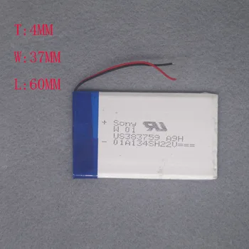 3.7 V li-polimer 383759/403760 se Aplică v979+ VX757 S100