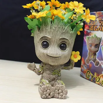 Copil Drăguț Groot Ghiveci Ghiveci Ghiveci Figurine De Jucărie Copac Om Pen Ghivece De Flori Cadou De Anul Nou Decor Acasă