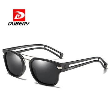 DUBERY Caracteristici Pătrat Polarizat ochelari de Soare pentru Barbati VU400 Acoperire Oglinda lentila Design de Brand cu Mașina de Pescuit Sport Ochelari de Soare