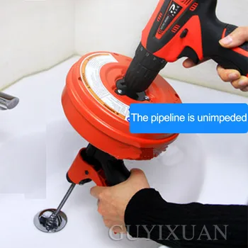 Electric toaletă draga mașină de țeavă de canalizare artefact bucătărie acasă toaletă trece apa instrument de blocare