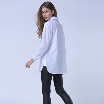 Femei Bluza Tricou Supradimensionat Bluze cu Maneca Lunga Alb Plus Dimensiune Camasi Casual Camasa Blusas Camisas Femininas Topuri Noi 4XL 5XL