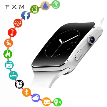 FXM Bluetooth Inteligent Ceas cu Camera Suport SIM T Card Touch Ecran Ceas cu Alarmă de Monitorizare de Somn Ceas Sport pentru Copil Bărbați Femei