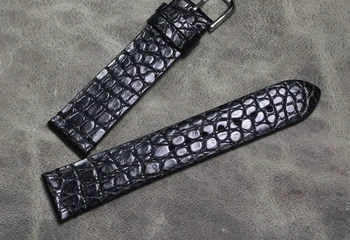 Manual de Crocodil curea de Ceas Piele de Aligator Piele Watchband Centura Bracelets16 18 19 20 21 22 mm accesorii Ceas Barbati
