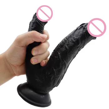 Mare dildo realist penis mare față-verso cap vibrator super mult vibrator anal pula mare femei adulte Masturbari jucarii sexuale