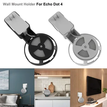 Montare pe perete Suport pentru Alexa Echo Dot 4-a Generație Titularul Difuzor încorporat de Gestionare a cablurilor Suport În Dormitor Bucatarie Baie