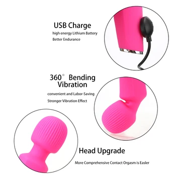 VATINE 20 de Modul AV Vibrator Magic Wand Erotice Jucarii Sexuale pentru Femei Clitorisul Stimulator punct G Vibratoare Sex Shop