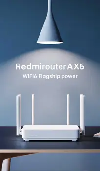 Xiaomi Mijia Redmi AX6 Router Gigabit 2.4 G 5GHz Dual-Band 2972Mbps Router Wireless Wifi6 Cu 6 Antene High Gain mai Larg Router