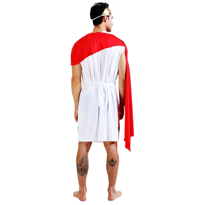 Photoelectric Parliament Immunize Cumpara Adult cezar costum costum de halloween pentru femei și bărbați alb  antic grec/roman costumul de dumnezeu cu mantie roșie cuplu rochie fancy |  Mall ~ Funkit.ro