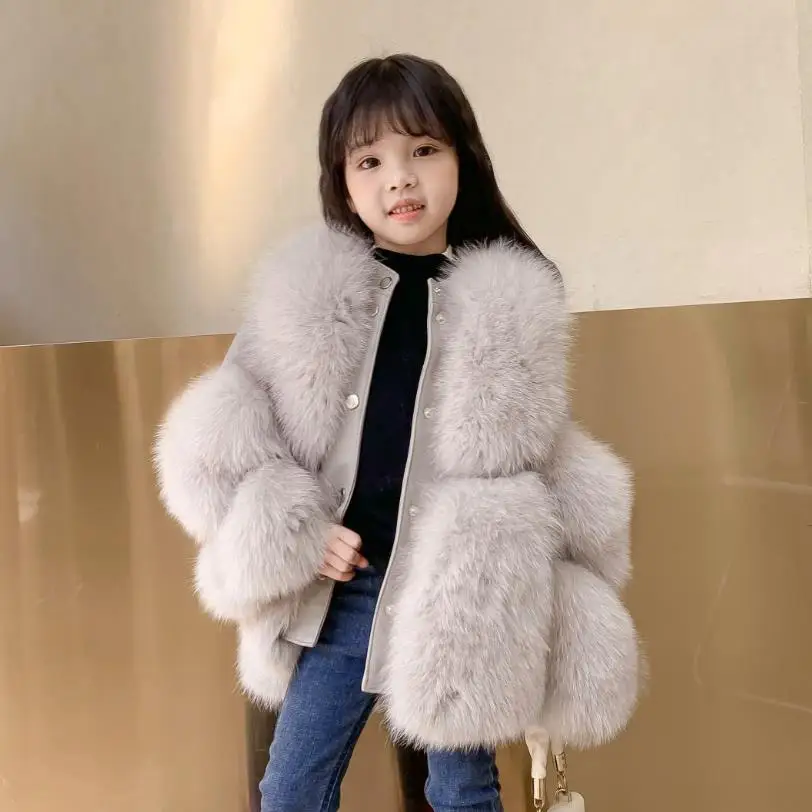 breaking Dawn Receiving machine Portal Cumpara De lux pentru copii de iarnă palton de blană naturală de vulpe  blană de cusut strat mai gros de blană cald jacheta haine pentru fete y3690  | Jachete & Coats ~
