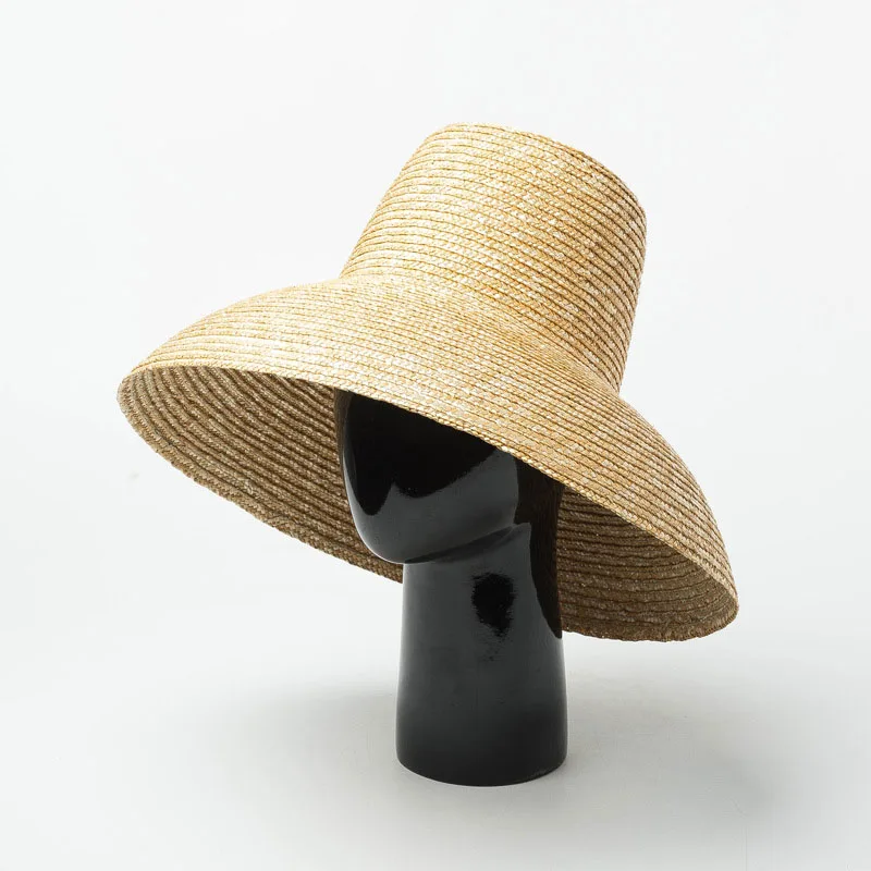 athlete molecule bacon Cumpara Noi populare lampa forma de palarie de soare pentru femei mare  margine largă plajă de vară hat ladies high top pălărie de paie protectie  uv derby-ul de călătorie pălărie | Îmbrăcăminte