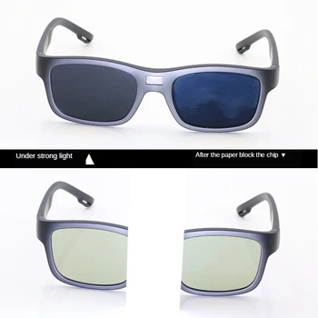 0.1 S Fotocromatică Polarizat ochelari de Soare Barbati Decolorarea Ochelari Anti-Orbire UV400 Ochelari de Soare Ochelari de Conducere Oculos