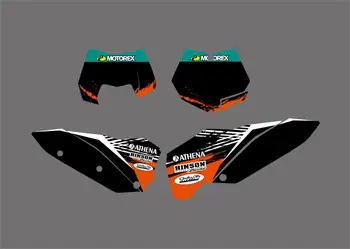 0303 Dirt Bike Grafic de Fundal Autocolant Decal pentru KTM SXF EXC XC 125-524 150 200 250 300 350 400 450 500 2008-2010 SX 07-10