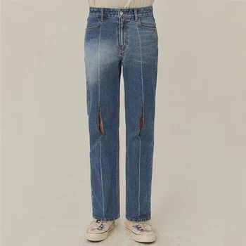 1:1 de Calitate Superioară Daune Liber Adererror Blugi Barbati Femei Streetwear Denim Ader Eroare pantaloni Pantaloni vintage