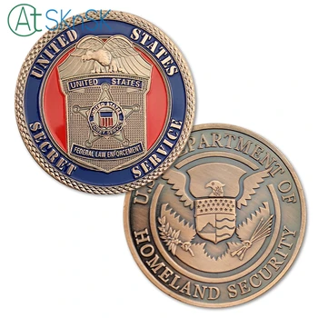 1-10buc Nouă monedă de colecție U. s. Department of homeland security medalii Dezleagă secrete ale serviciului de provocare monede suvenir