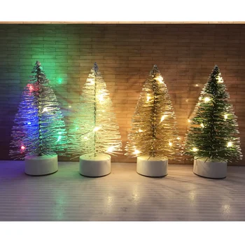 1/12 Păpuși Miniaturale de Decor de Crăciun LED Lumina Pom de Craciun Model Grădină Cameră Scene de Viață Decor Fotografie elemente de Recuzită