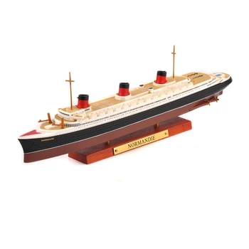 1/1250 Scară turnat sub presiune Franța și Normandie&RMS Lusitania&RMS TITANNIC Vapor de Croazieră Navă Model de Colectie Copil Jucarii Cadou