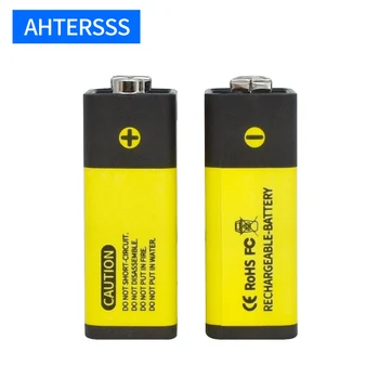 1-16pcs USB 9V 6F22 baterie reîncărcabilă baterie 9V 6f22 baterie litiu-ion de 1000mAh pentru multimetru, alarma de Fum, etc baterii