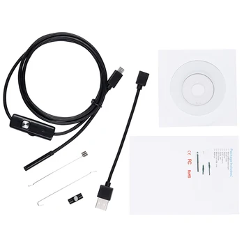 1/2/3/5M/10M 7MM Endoscop USB rezistent la apa Android Puncte de Canalizare Camera Pentru OTG cablu USB Șarpe Tub de aparat de Fotografiat Mașina de Inspecție