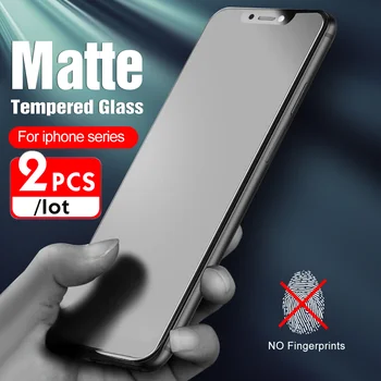 1-2 buc Premium Mat mat HD sticlă de protecție Pentru iPhone X XS xs max XR Anti-amprente ecran protector de film