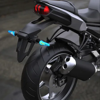 1/2 Pereche Universal Motocicleta Lumina de Semnalizare Motocicleta Indicator Led DRL Frână Flash Pentru Honda Yamaha Kawasaki 12V