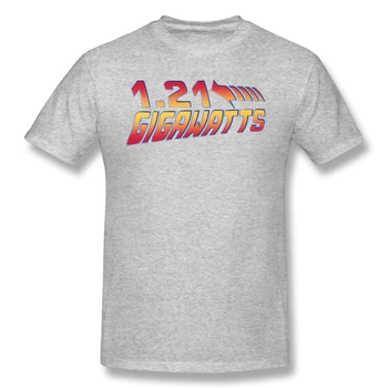1.21 Gigawatts T-Shirt pentru Bărbați Cadouri Mâneci Scurte Amuzante Teuri O Gatului Bumbac înapoi în viitor Haine Umor Tricou