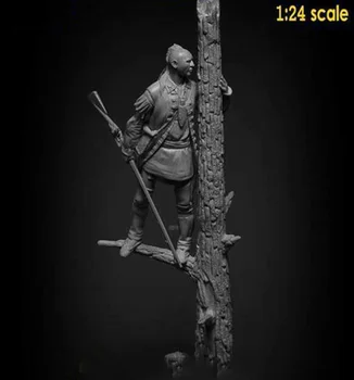 1/24 75mm războinic antic sta cu Rășină copac figura truse Model in Miniatura gk Unassembly Nevopsite