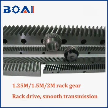 1,25 M-1400mm lungime CNC rack gear de înaltă calitate piese de mașini cnc pentru prelucrarea lemnului cnc buna transmisie-rack