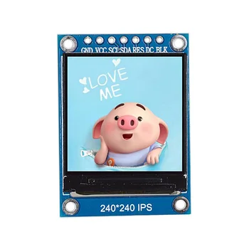 1.3 Inch Ips Hd Tft St7789 Conduce Ic 240 x 240 Comunicare Spi 3.3 V Tensiune Spi Interface Full Color Tft Lcd Display