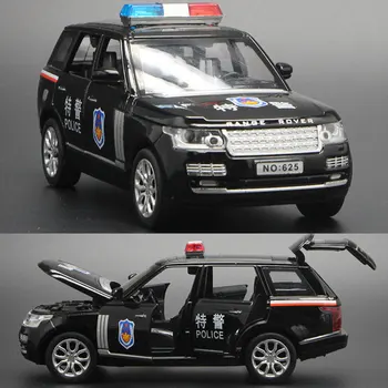 1:32 Aliaj Range Rover Police Car Suv De Lux Reale Policecar Jucării Mașină Specială De Muzică Lumini De Modelul De Masina Pentru Copii Cadouri De Înaltă Calitate