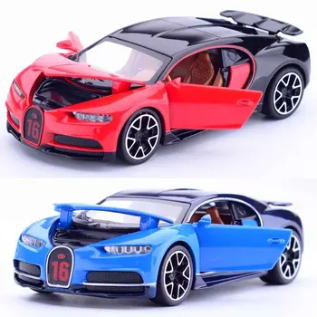 1:32 Simulare Bugatti Chiron Modelul de Colectare Aliaj de Mașini de Jucărie turnat sub presiune Masina de Metal de jucării pentru adulți copii