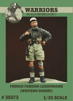 1/35 francez de Externe Legionar (Weatern Desert) Rășină Figura RĂZBOINICI #35073 Neasamblate Necolorat