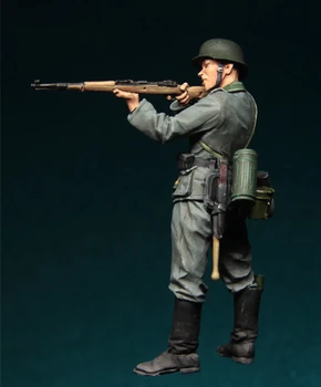 1/35 Rășină Figura Model de Kit de al doilea RĂZBOI mondial German de Infanterie în acțiune-067 Neasamblate nevopsite Sus