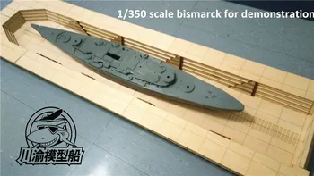 1/350 Uscat Naval Dockyard Dioram Platforma DIY Lemn Set de Asamblare Model CY706