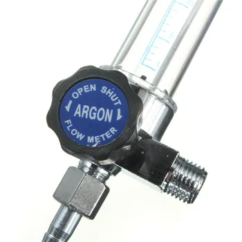1/4PT Fir de 7mm Barb Argon Ar CO2 Gaz debitmetru Ar Sudare Reglementare 0.15 MPA