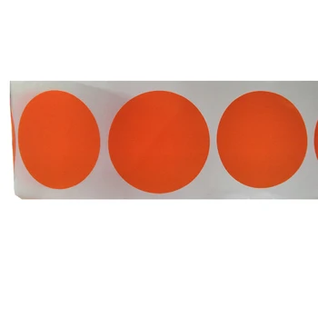 1.5 Inch Fluorescent roșu Portocaliu Rotund Autocolante Puncte Etichete, 500 Cerc de Etanșare Autocolante