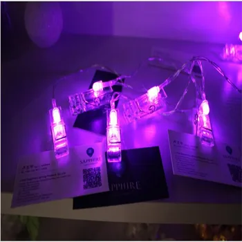 1.5 M 10 Led-uri Fotografii de Moda Clip Șir de Lumini LED-ul Bateriei Decor de Basm Lumina Lumini de Craciun Petrecere de Nunta Decor Acasă