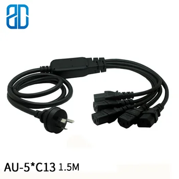 1,5 M AU-5*C13 Australia PENTRU C13 Putere Cablu de Extensie Cablu Noua Zeelandă Plug PENTRU IEC320 C13 Pentru Plumb Încărcător pentru Laptop, TV LCD