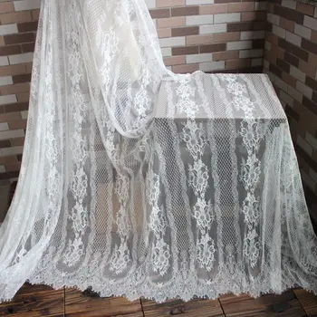 1,5 m, lat de piele-friendly, cu ochiuri largi genelor dantelă tesatura DIY rochie șal voal rochie de mireasa dantela tesatura tapiterie material decor