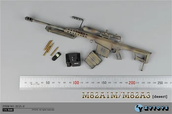 1:6 Scala Barrett M82A1 Aplicație Specială Luneta Luneta Arma pistol de Plastic Jucarii Model se Potrivesc 12
