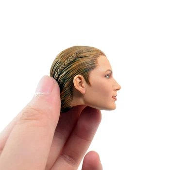 1:6 Scala cap de Femeie sculpta forma KUMIK 16-30 Model Scurt Gel de Păr Pentru 12