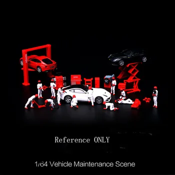 1:64 SC06 de Reparații Auto și Întreținere Echipamente Set garaj model de masina de elemente de recuzită de Scenă instrument