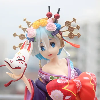 1/7 Anime Re ZERO REM Kimono din PVC Figura Rem Oiran douchuu Figurina Fata Sexy Acțiune Figura Jucarii