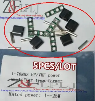 1-70MHZ HF/VHF amplificator de Putere-transformator 1-25W 5PCS/LOT