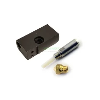 1.75 mm D6 MK11 Hotend Kit pentru Wanhao Duplicator 6 imprimantă 3D PTFE termică liniară barieră tub de 0,4 mm duza de încălzire bloc