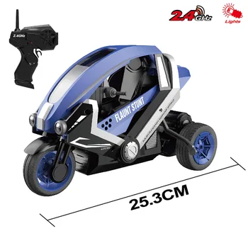1:8 2.4 G RC Masina de control de la distanță de cascadorii cu motocicleta pentru copii electrica de Curse de Motociclete cu Lumina Rece jucarii pentru copii baiat Cadou