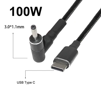 1,8 m USB de Tip C pentru a 3.0 X 1.1 mm Laptop de Încărcare Încărcător Cablu de Cablu pentru Samsung Acer pentru Asus Dc Notebook Adaptor Convertor